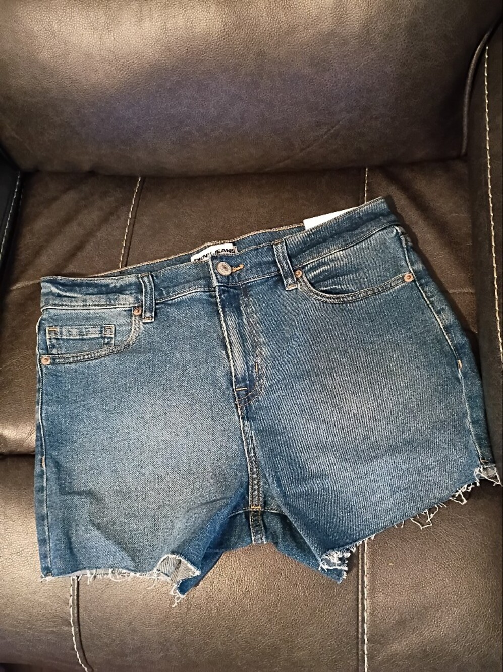 DKNY Women's Blue Denim Jean Shorts